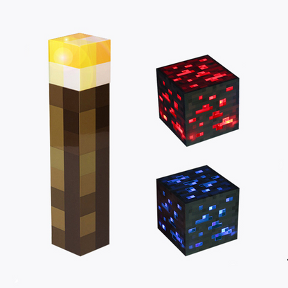 Minecraft Torch Lamp LED Multicolor